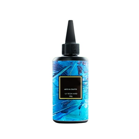 

Dheera UV Resin Hard 200gm Acrylic Ultraviolet Clear Transparent for Craft Jewelry Mold(100g)