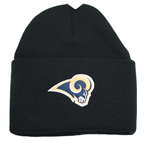NFL St. Louis Rams Cuffed Knit Beanie Hat Black by NFL