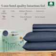 thumbnail image 3 of California Design Den - Luxury Sheets Bed 100% Cotton, 600 Thread Count, Deep Pocket, Snug Fit, Soft & Crisp Best Bedsheet Set with Sateen Weave, 3 of 5
