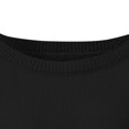 thumbnail image 2 of Vedolay Women's 2023 Tops Womens Fall Knitted V-Neck Collared Pullover Long Sleeve Winter Sweater,Black XXL, 2 of 5