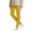 Yellow, variant on Girls Fleece Lined Thickened Slim Fit Base Layer Leggings Stretch Waist Full Length Plain Knit Thermal Pants