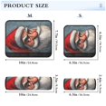 thumbnail image 3 of 2 Car Seat Belt Covers S Size 6.5*6.5 Inches Car Seat Belt Shoulder Pad Backpack Shoulder Pad Stroller Belt Cover Santa in A Hat, 3 of 8