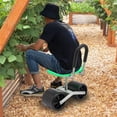 thumbnail image 6 of Garden Rolling Stool Workseat with 2 Wheels and Tool Bag, Stable Sturdy Cart Adjustable Seat Height and Direction, 6 of 7