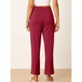 thumbnail image 3 of DARING DIVA Women's Flowy Cotton Wide Leg Lounge Pants M Purple Red, 3 of 6