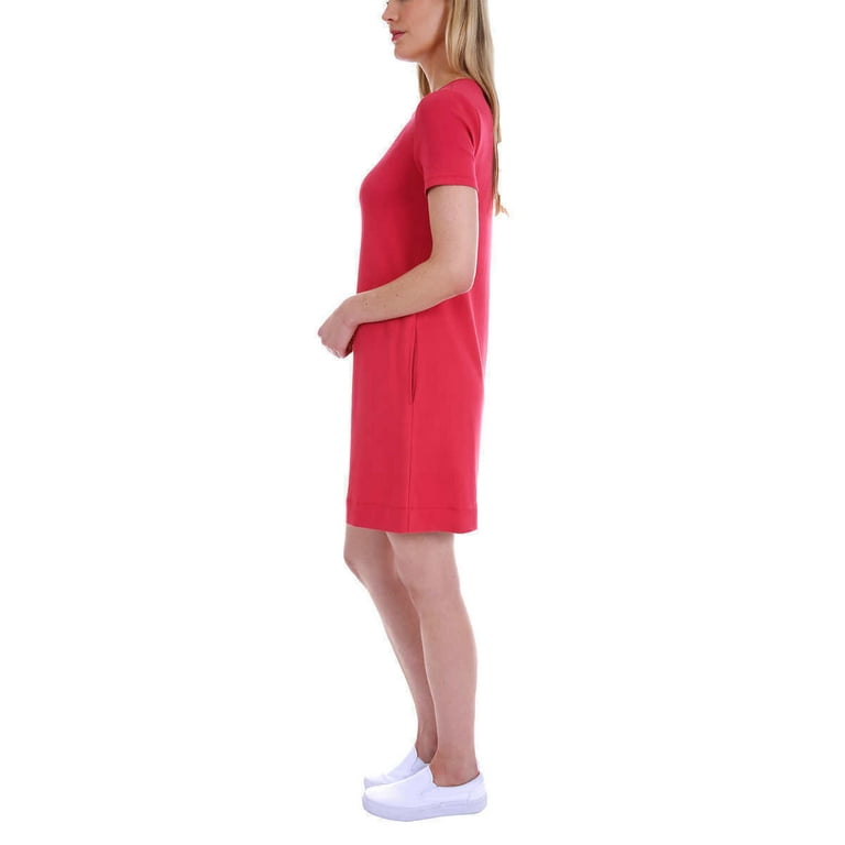 Ellen Tracy Women's Pima Cotton Dress (Red Robin, Large) - Walmart.com