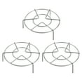 thumbnail image 1 of Uxcell 3 piezas de soporte de vapor de 6.3" de diámetro, trivet de metal para cocinero, tono plateado (2" de alto), 1 of 6
