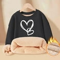 thumbnail image 2 of Jamsmile Toddler Girls Sweatshirts Fuzzy Hoodies Loose Heart Print Warm Long Sleeve Children Girls Autumn Winter Pullovers, 2 of 3