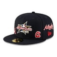 thumbnail image 3 of Men's-New Era  Navy Atlanta Braves 59FIFTY 2025 ASG Logos Fitted Hat, 3 of 7