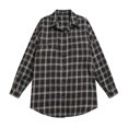 thumbnail image 7 of Tsivenald Womens Plaid Flannel Shirts Casual Roll up Long Sleeve Boyfriend Button Down Checkered Shirt, 7 of 7