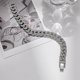 thumbnail image 3 of Solid 925 Sterling Silver Cuban Link Bracelet for Men / 18cm, 3 of 5