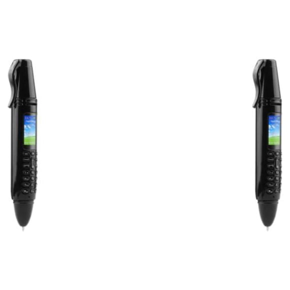 Methold Mini teléfono móvil Dispositivo inteligente Suministros digitales Pantalla pequeña Ahorro de espacio Mano de obra fina Dispositivos Negro 2Conjunto