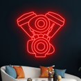 thumbnail image 5 of Handmadetneonsign Motorcycle Engine Neon Sign, Motorcycle Engine Led Sign, Motorbike Led Light, 5 of 5