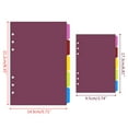 thumbnail image 4 of 6 Ring Binder Dividers Tab Dividers Loose Leaf Binder Index Separator 5 Sheets, 4 of 9