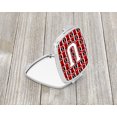thumbnail image 2 of Letter U Football Cardinal and White Compact Mirror CJ1082-USCM, 2 of 4