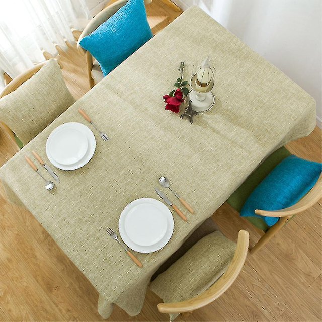 Cotton Linen Tablecloth Rectangular Dining Table Cloth Cover Home Decor