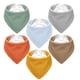 thumbnail image 1 of Baberos para Bebé NISXABEBE Muselina Bandana Paquete de 6 Colores Suaves, 1 of 6