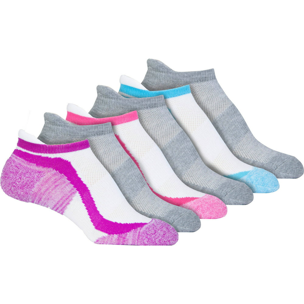 Danskin Now - Mid-Cushion NoShow Socks with Heel Tab, 6 Pack - Walmart ...