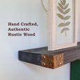 thumbnail image 2 of Willow & Grace Rustic Wood Floating Shelves, Dark Walnut, 36", (Set of 2), 2 of 6