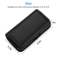 thumbnail image 2 of EEEkit Large Cell Phone Holster Case, Belt Clip Phone Holder Pouch Fit for iPhone 14 13 12 11 Pro Xs Max, Black, 2 of 7