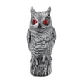 thumbnail image 3 of Koolsoo Outdoor Decor Owl Bird Sculpture Scarecrow Protector Resin 14cmx41cm, 3 of 9