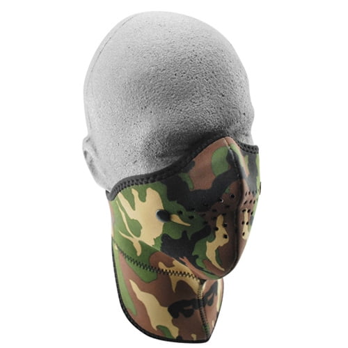Balboa Neo-X Face Mask, Removable Filter & Nk Shld, Woodland Camo by Balboa