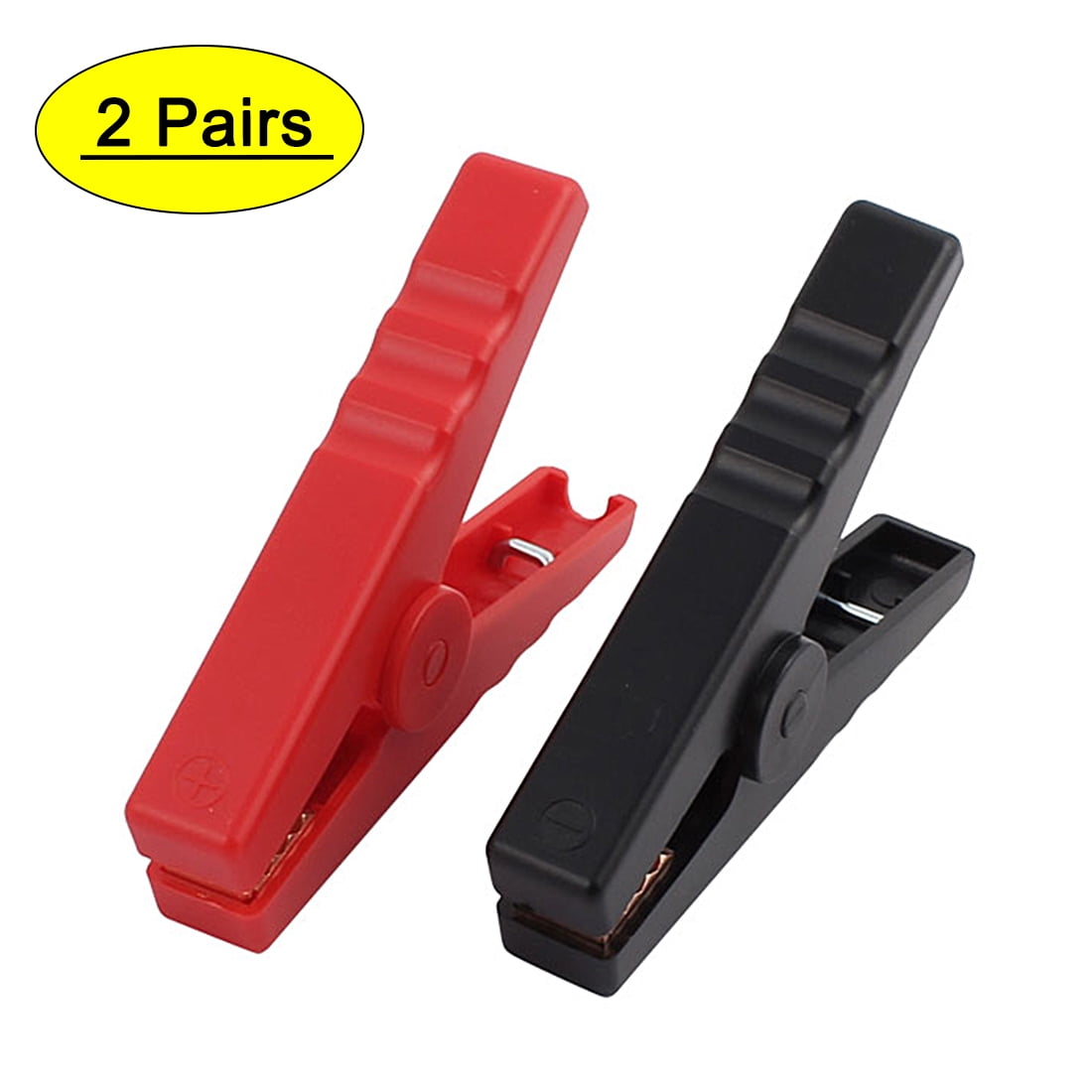 2 Pairs Emergency Alligator Clamps Booster Battery Clips for Car Jump Starter