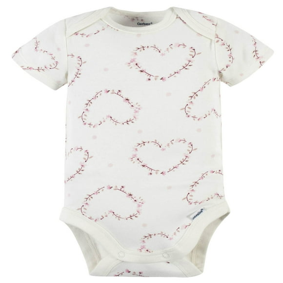 Modern Moments Pañalero blanco body para bebé algodón cómodo 0 a 12 meses