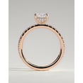 thumbnail image 5 of CAPRICARATS 3.00Ct Radiant Cut Moissanite Engagement Ring, Hidden Halo & Pave Band, 10K Rose Gold, 5 of 5