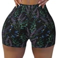 thumbnail image 2 of Picia Lavender Flowers Printed Workout Shorts for Women Seamless Scrunch Butt Lifting High Waisted Yoga Gym Booty Running Moisture-wicking Short Pants-Medium, 2 of 9