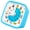 Blue, variant on Cartoon Pattern Quiet Visual Timer For Adults And Kids With 3 Alarms Mode And Nightlight For Study Cooking Game