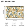 thumbnail image 3 of Hirioo Yellow Tulips for Paper Reusable Cosmetic Bag Zipper Encouragement Travel Pouch Toiletry Bag for Women Girls, 3 of 7