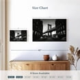 thumbnail image 4 of Elephant Stock Iconic Manhattan Bridge Wall Art - Horizontal Canvas Wall Art - Living Room Wall Decor - Architecture Canvas - Black And White Decor - 12" x 8", 4 of 8