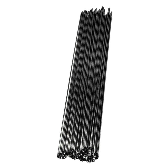 Almencla 36 Pcs Rayons de Roue de Vélo, Écrous de Rayons de Roue de Vélo de Montagne en Acier Robustes, Pièces de Rechange 268mm Noir 36 Pcs