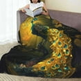 thumbnail image 4 of Peacocks Throw Blankets for Couch & Bed, 50"X40" Fleece Blanket Flannel Blanket Super Soft & Warm Blankets for Fall and Winter Lightweight Fuzzy Cozy Microfiber Blankets for Women, Men, Kids, 4 of 14