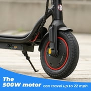 iScooter 500W Electric Scooter for Adults, Max 22Mph & 23Miles, 10 Pneumatic Tire, Foldable Commuting E-Scooter with APP Control, Black