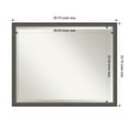 thumbnail image 2 of Amanti Art Florence Pewter Beveled Wall Mirror 23.75 x 29.75 in., 2 of 10