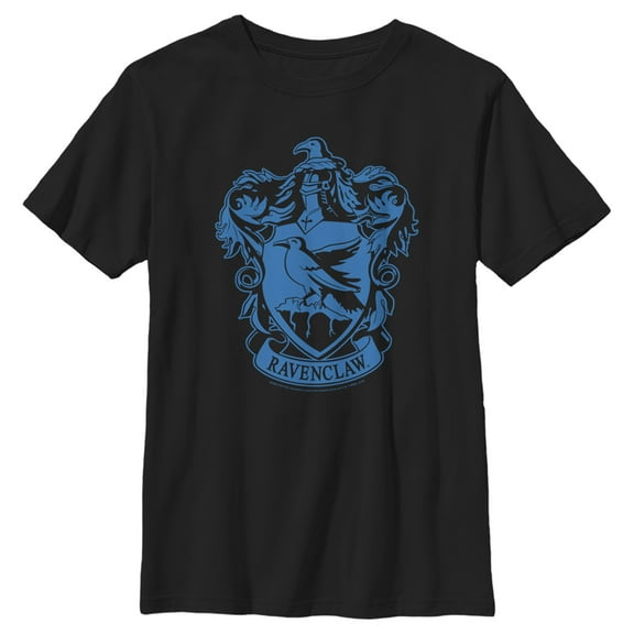 Boy's Harry Potter Ravenclaw House Crest Graphic Tee Black X Small