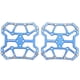 thumbnail image 1 of Adaptadores universales para pedales de bicicleta SPD sin clip y de plataforma, diseño de disco autoblocante, color azul, 1 of 8