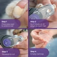 Hertzko Dog Nail Clippers MMF7 with LED Light for Medium Dogs Violet