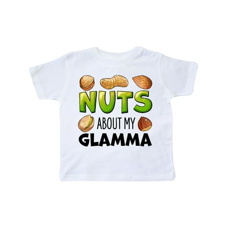 

Inktastic Nuts About My Glamma Peanut Almond Pistachio Gift Toddler Boy or Toddler Girl T-Shirt