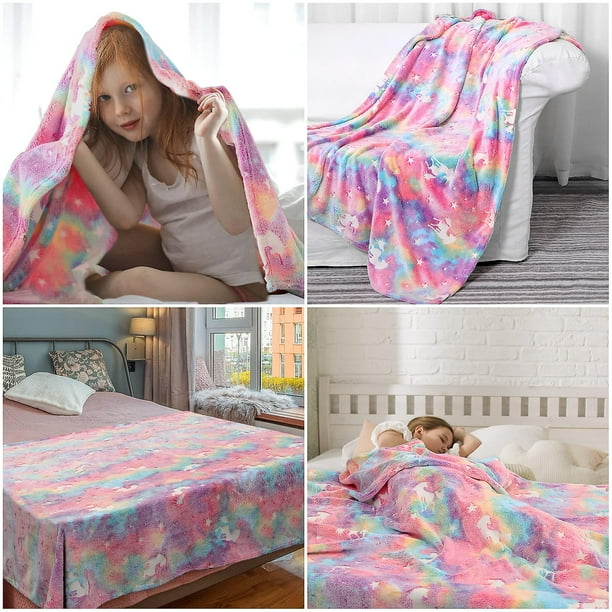Glow In The Dark Throw Blanket Luminous Blanket Walmart