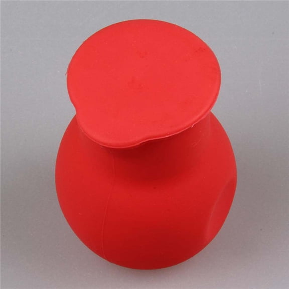 OULII Red Round Microwave Safe Melting Pot for Chocolate and Candy Making, 1 Piece Melting Container