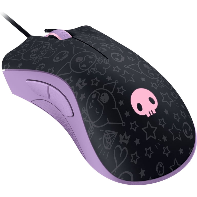 Razer DeathAdder Essential Kuromi マウス本体 Razer DeathAdder Essential Ergonomic Wired PC Gaming Mouse, Kuromi