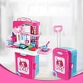 thumbnail image 3 of Juguetes de cocina Para niños y NiñAs, Maleta de almacenamiento de equipo médico de simulación de maquillaje, regalos, Juguetes Para NiñAs, 3 of 4