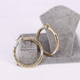 thumbnail image 2 of JoeytheJewelryNY 18k Layered real gold filled Round hoop earrings tri color #25, 2 of 2