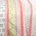 thumbnail image 6 of Lush Decor Ruffle Stripe Reversible Quilt 5-Piece Pink/Gray Full/Queen, 6 of 7