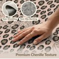 thumbnail image 6 of ODIKA Pink Leopard Cheetah Print Motif Featuring Decorative Flannel Non-Slip Chair-Friendly for Dining Room, Basement, Large Office, 6 of 7