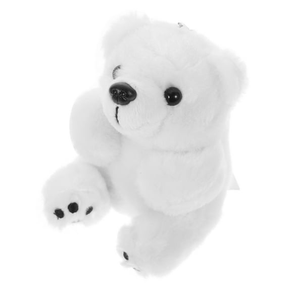 Abaodam Plush Purse Keychain Bag Hanging Pendant Key Rings Backpack Charms Accessories for Kids White PP Cotton