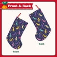 thumbnail image 2 of Salouo Colorful Dinosaur Print Christmas Decorations Stockings 1 Pack 18'' Xmas Stockings Holiday Stocking Personalized Farmhouse Decor for Home Family Party Tree, 2 of 7