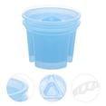 thumbnail image 4 of Eease 2Pcs Plastic Painting Buckets with Pencil Holder - Blue, 4 of 6